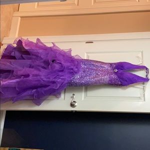 Purple sequin floor length evening / pageant job